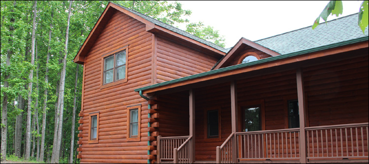 Log Home Staining in Alledonia, Ohio