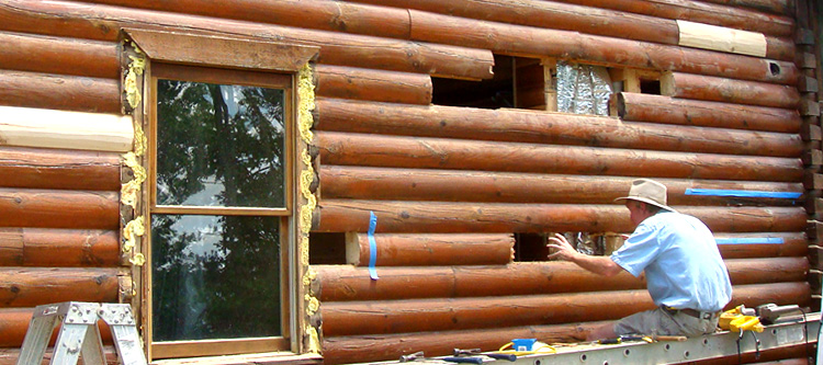 Log Home Repair Warnock, Ohio