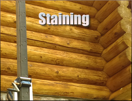  Belmont County, Ohio Log Home Staining